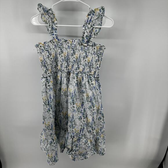 Janie and Jack The Emily Floral Smocked Sundress Knee Length Teal Floral 18 NWOT - Picture 7 of 7